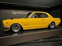 Ignition Model 1/18 Nissan Skyline 2000 GT-R KPGC10 Brown Resin Car Neu