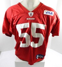 2009 San Francisco 49ers Ahmad Brooks #55 Game Used Red Practice Jersey XL 4