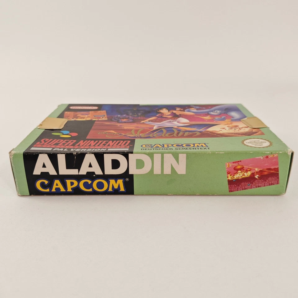 SNES Super Nintendo Disney’s Aladdin OVP PAL - Bild 4 von 4