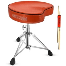5 Core Drum Throne 4" Padded Ergonomic 441Lb Capacity Height Adjustable Chair