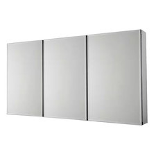 36 In. W X 31 In. H Rectangular Aluminum Medicine Cabinet with Mirror