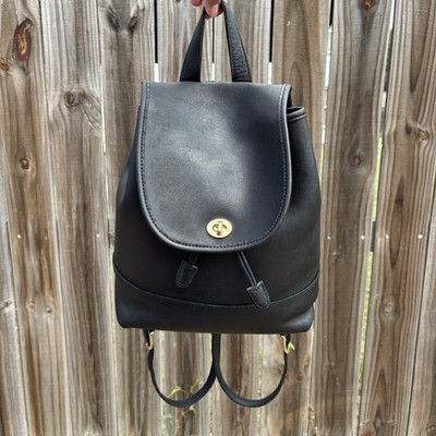 Coach black leather vintage large daypack backpack 9791 Coach Vintage Leather black Backpack 9791 Large Daypack  main image 4