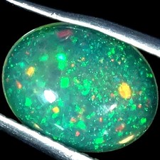 1.10Cts. Natural Nice Ethiopian Opal Oval Cabochon Gemstone 7X9X3MM