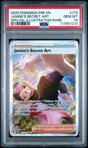 Pokemon Janine's Secret Art Prismatic Evolutions 173/108 SIR PSA 10