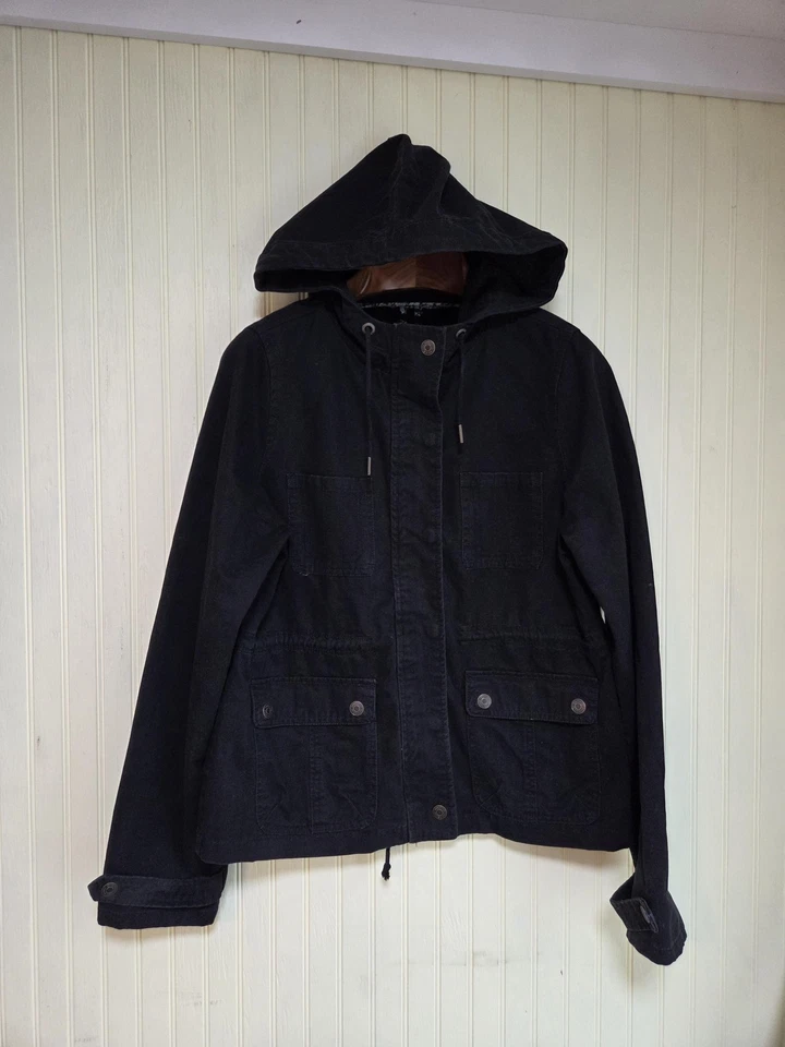 Prince & Fox Jacket Womens Large Hooded Utility Drawstring Parka Coat - Image 2 of 4