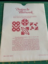Four Vital Uncut Quilt Block Templates From Designs In Patchwork