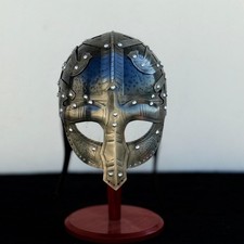 Medieval Black Metal Norse Viking Helmet Larp Cosplay Roleplay Knight Gift