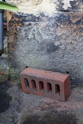 Photo 6x4 Benchmark on #62 Main Street Aire View Ordnance Survey cut mark c2017