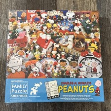 SPRINGBOK 500 Piece PEANUTS 45th Anniversary Family Jigsaw Puzzle PZL7000 NEW