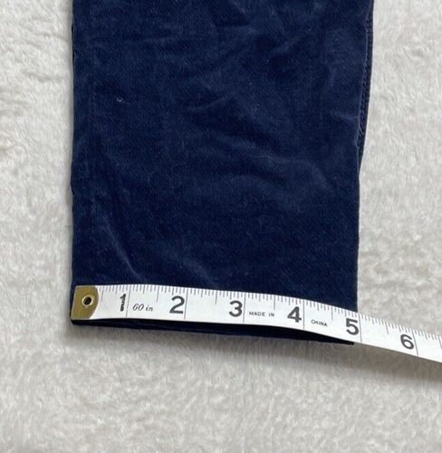 rag & bone Pants Size 29 Dark Blue Ankle Skinny Jeans Velvet Velour 29x26 - Picture 12 of 12