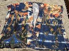 Soft Surroundings Womens Pacific Sun Topper Poncho Cardigan One Size Multicolor