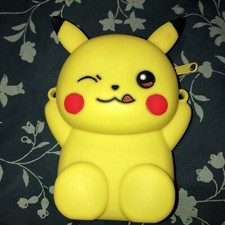 Pok mon Yellow Purse Anime Pikachu Silicone