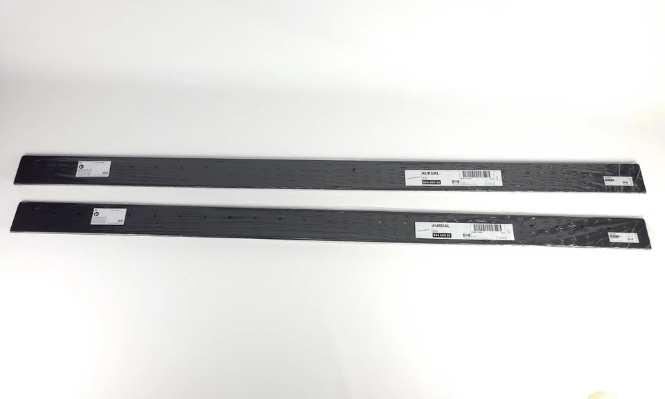 (Lote de 2) Riel de suspensión Ikea AURDAL 49 1/4" gris nuevo 804.609.55 Foto 4 de 4