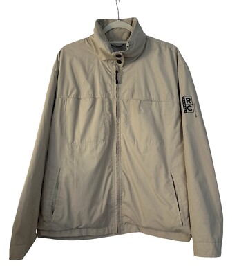 Robert Comstock RC Comstock Expedition Jacket Mens Large Tan Rain Gear Hooded