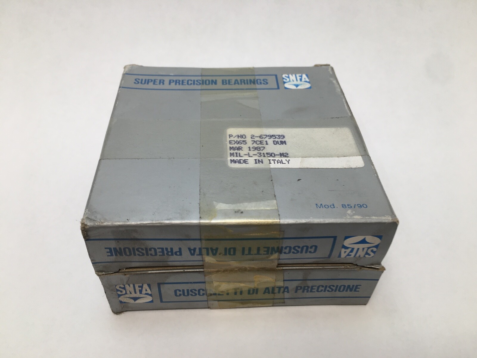 SNFA EX65-7CE1DUM Precision Bearing 65x100x18mm ABEC7 Italy 2 Pack