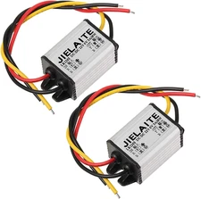 2 Pcs 12V to DC Buck Converter, Adjustable 3-15V 3A Voltage Regulator Module