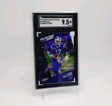 JOSH ALLEN 2021 Panini 20/25 Player of the Day SGC 9.5 MINT+ Cracked Ice BILLS