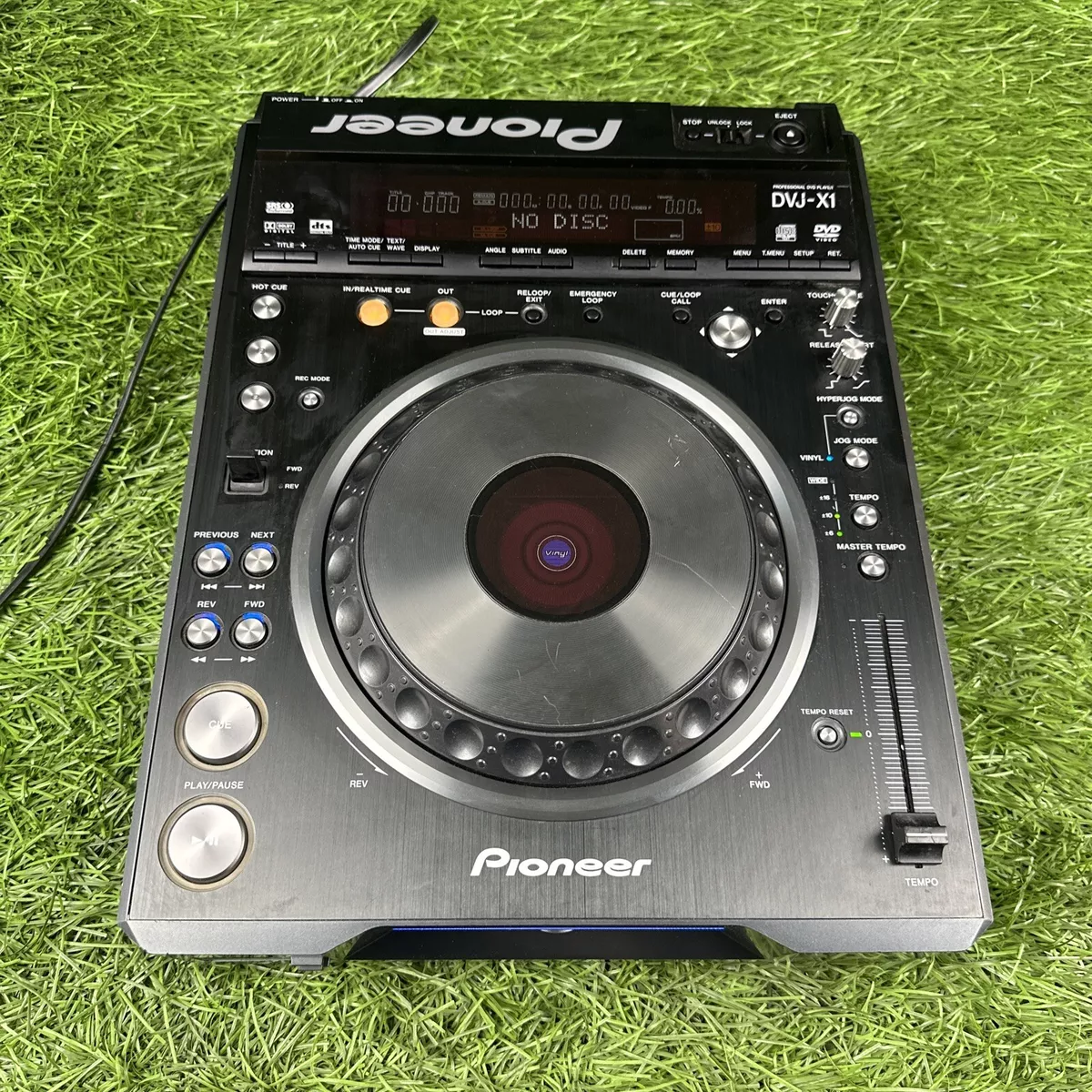 Pioneer DVJ-X1 Professional DVD Player Video CD Player Turntable TESTED