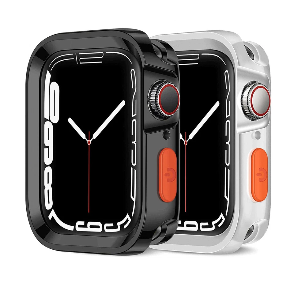 Rugged Case For Apple Watch Series 9/8/7/6/5/4/SE/Ultra 2 TPU Shockproof Bumper