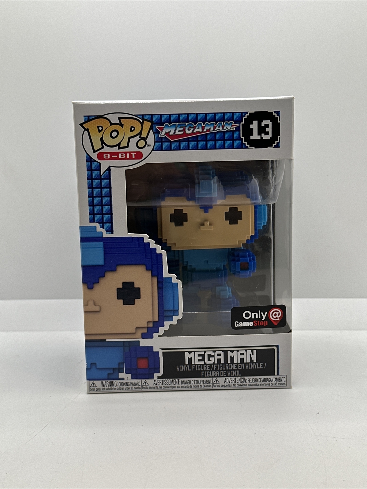 Funko Pop! Figura De Vinilo Exclusiva De 8 Bits Mega Man Azul #13 Gamestop Nueva Lectura