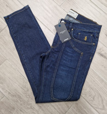 PANTALONE 5 TASCHE TOPPE JEANS JECKERSON UOMO MAN toppa DENIM DARK NO ALCANTARA