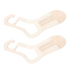 1 Pair Natural Wood Sock Blocker DIY Christmas Sock Gifts Knitting Model
