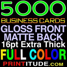 5000 CUSTOMIZED FULL COLOR Professional Offset Printed Business Cards