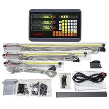 Linear Scale 250&450&950mm +Digital Readout 3Axis DRO Kit for Mill Lathe Machine