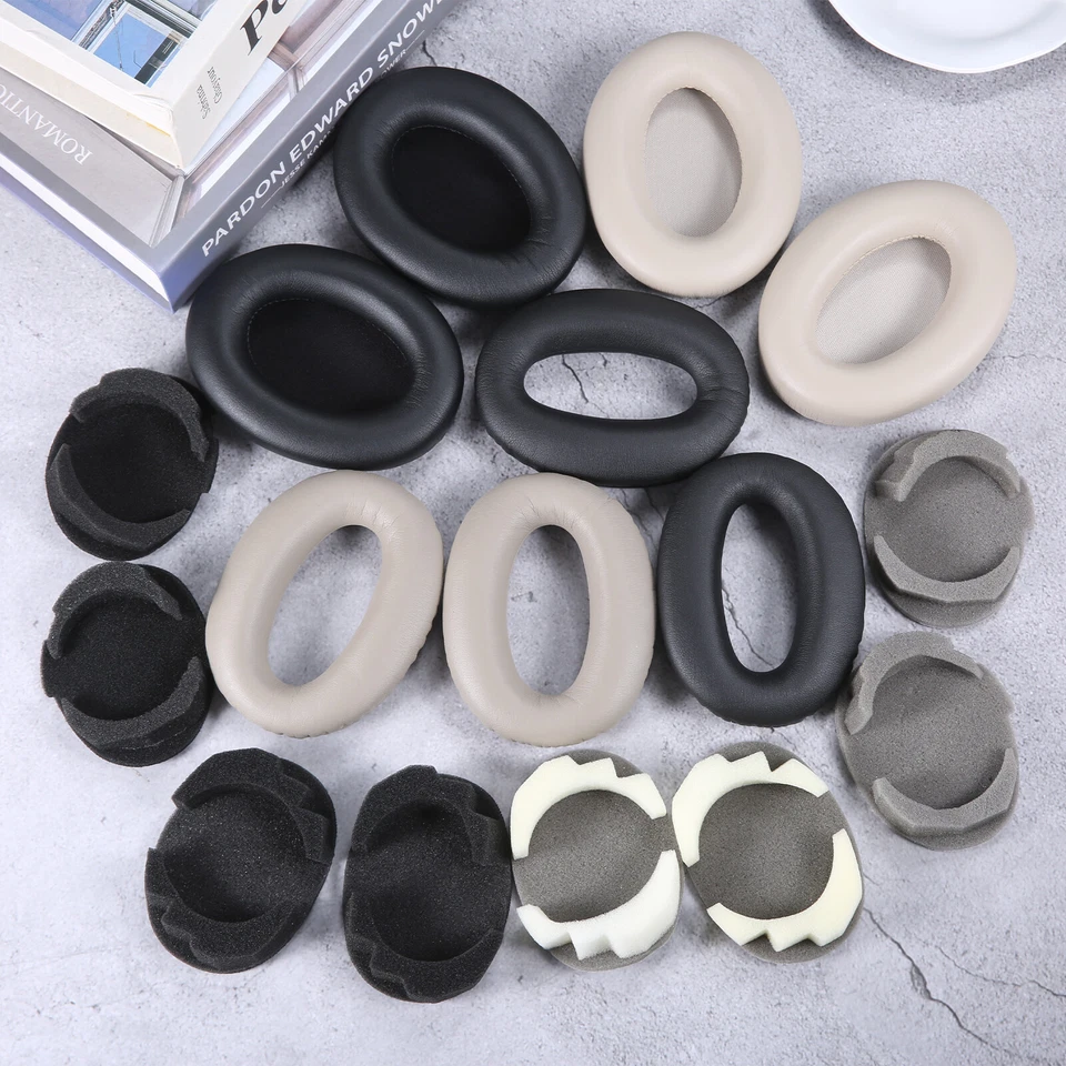 Almohadillas para auriculares Sony MDR-1000X WH-1000XM2 WH-1000XM3 cojín suave Foto 3 de 4
