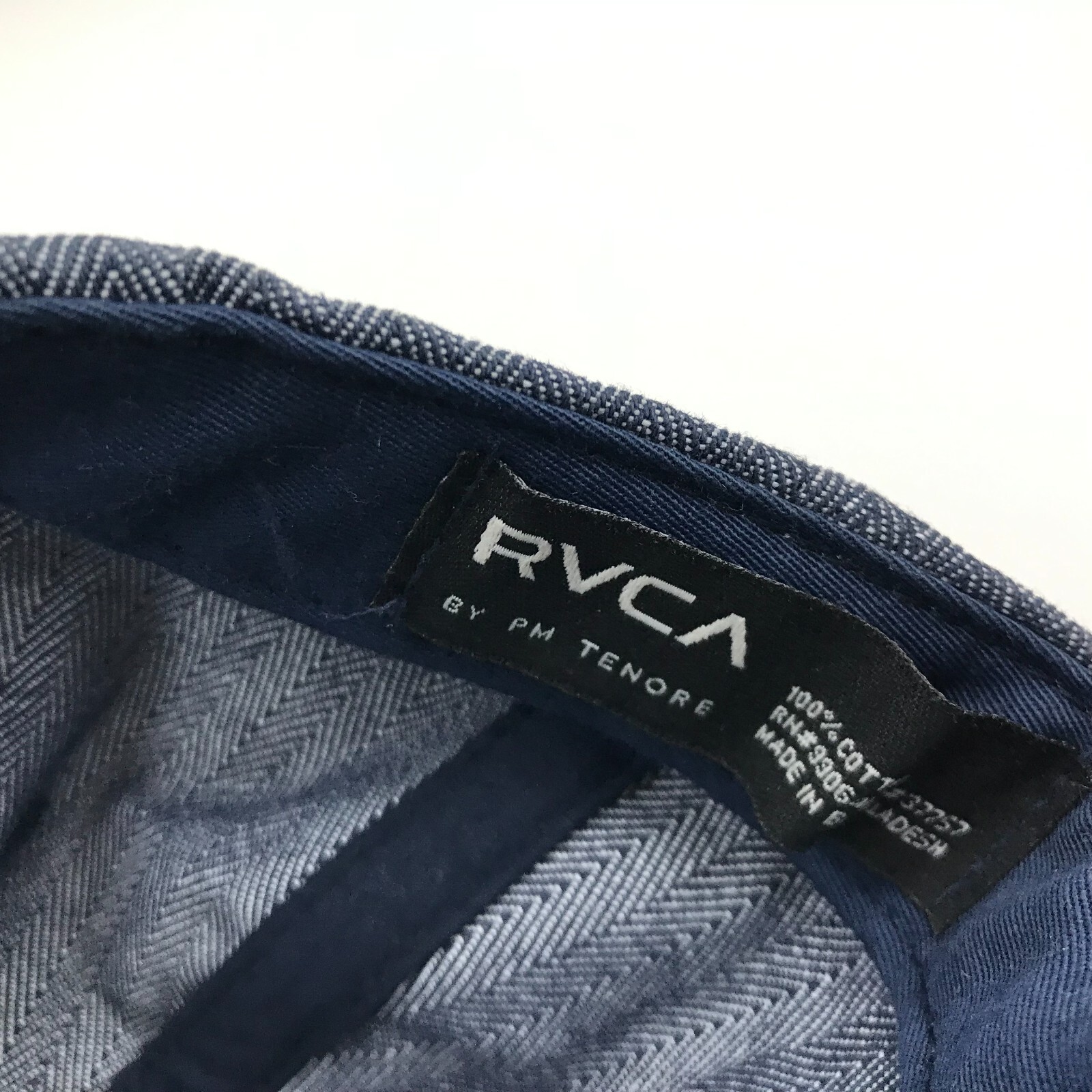 RVCA Hat Cap Snapback Blue White Adjustable Embro… - image 8