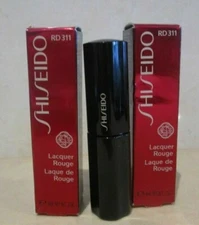 SHISEIDO LACQUER ROUGE RD 311 .2 OZ (LOT OF 2)