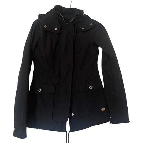Abercrombie & Fitch Nylon Parka Water Wind Resistant Hoody Jacket Zip Snap XS - Picture 4 of 18