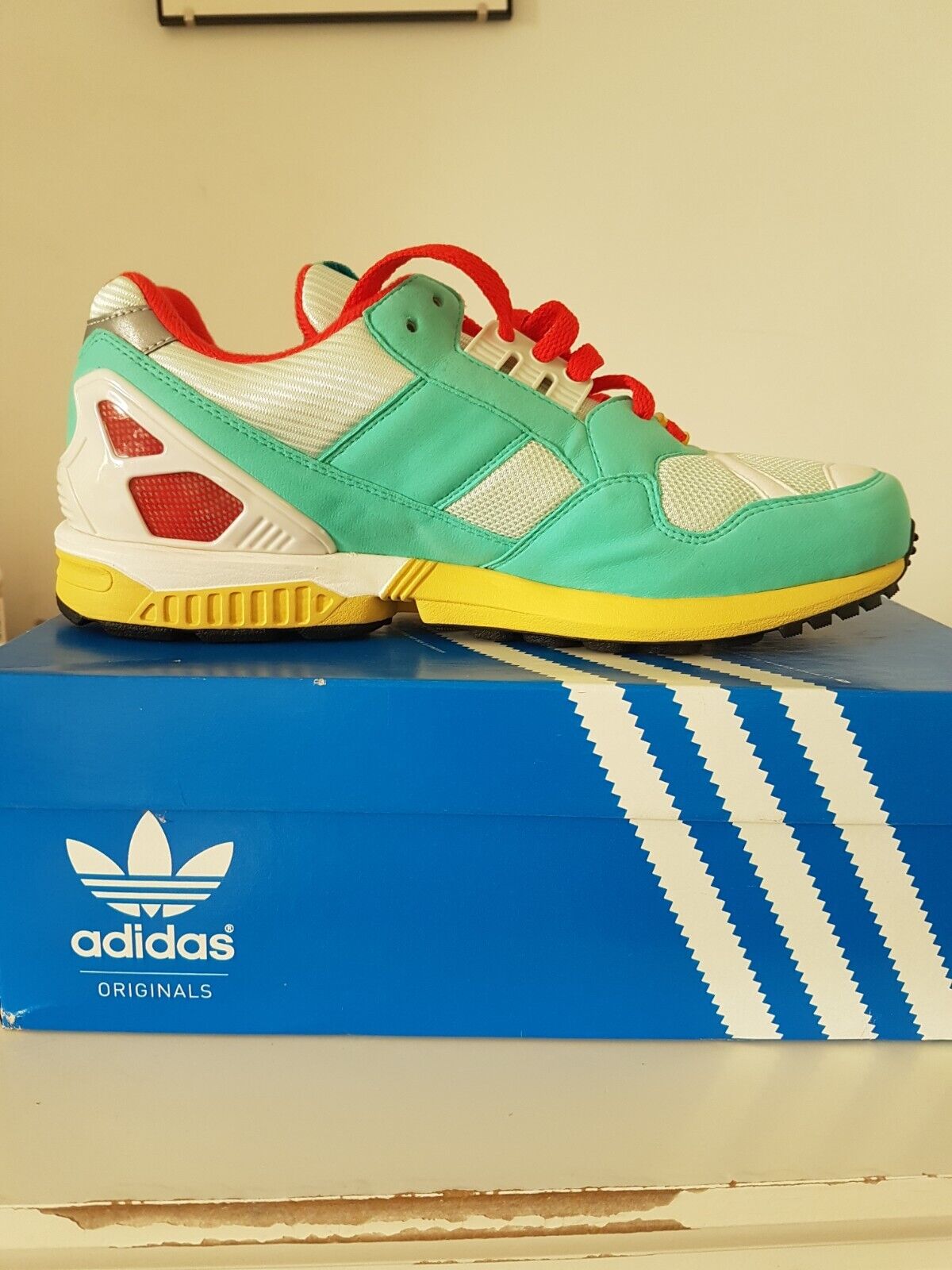 ADIDAS TORSION ZX 9000; ULTRA RARE 07/2008 RELEASE; UK 8; NEW W/ ORIGINAL  BOX