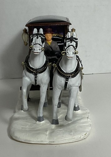 UNDERTAKER'S CARRIAGE SET OF Lemax Spooky Town Halloween Village 03322 Retired - Picture 5 of 12