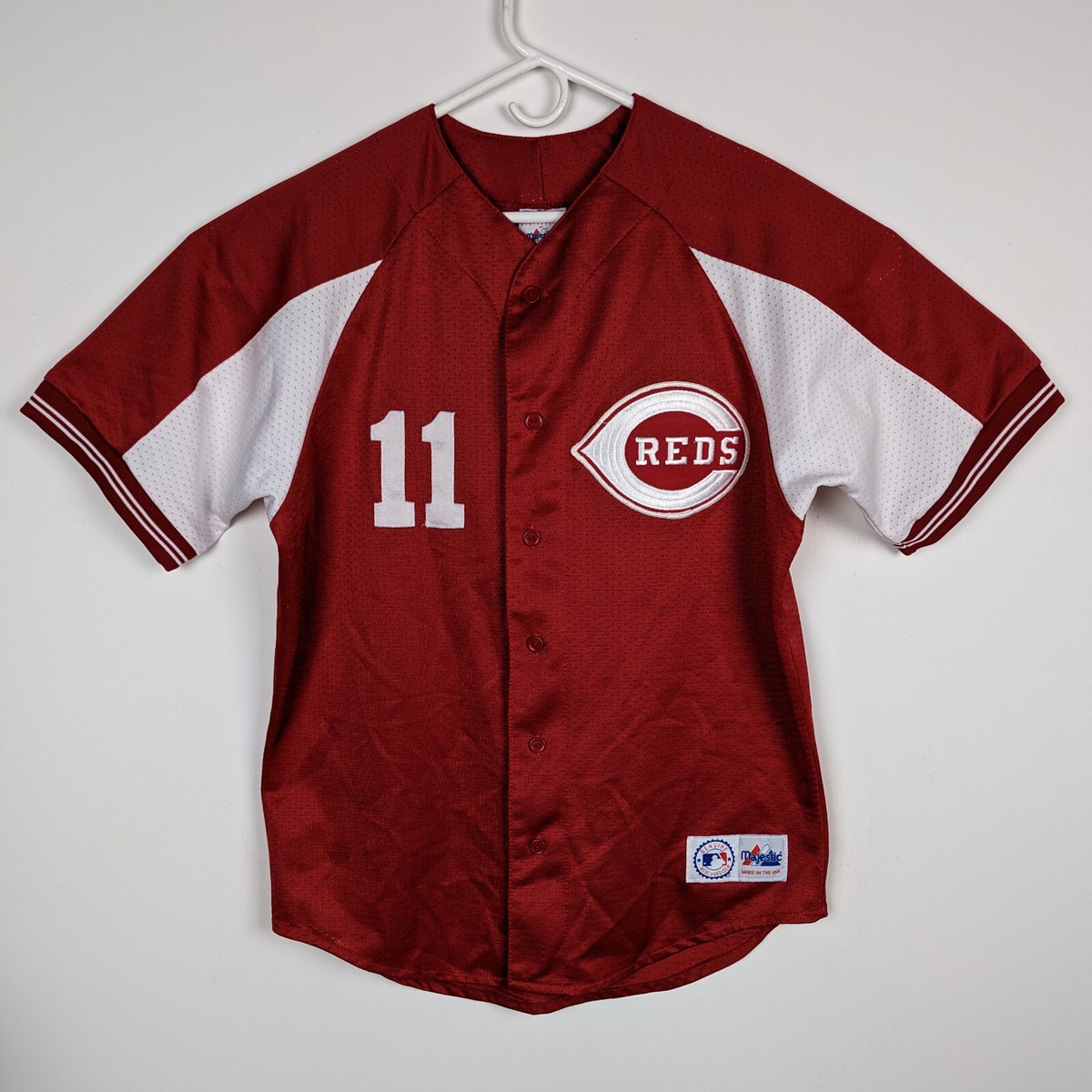 Majestic MLB Baseball Jersey Cincinnati Reds Barry Larkin #11