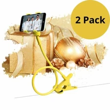 2 Flexible 360 Clip Mobile Cell Phone Holder  For IPhone Samsung  Galaxy