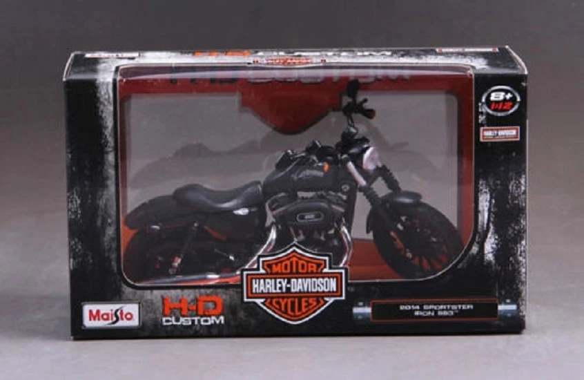 Maisto 1:12 32326 Harley Davidson 2014 Sportster IRON 883 MOTORCYCLE BIKE Model  - Image 3 of 4
