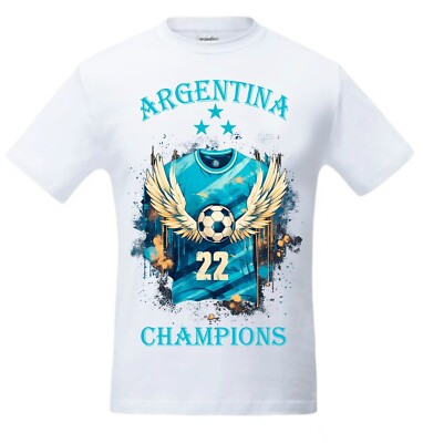 T-Shirt For Argentina Fan Jersey WC 2022 Champions Football Jersey