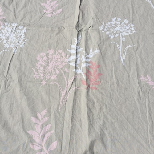 Liz Claiborne 2 Paneles Cortina 83" x 42" Rosa y Blanco Flores Varilla Bolsillo - Imagen 3 de 8