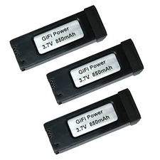 MaximalPower 3-Pack 850mAh Battery for Eachine E58 Quadcopter Drone GiFiPower