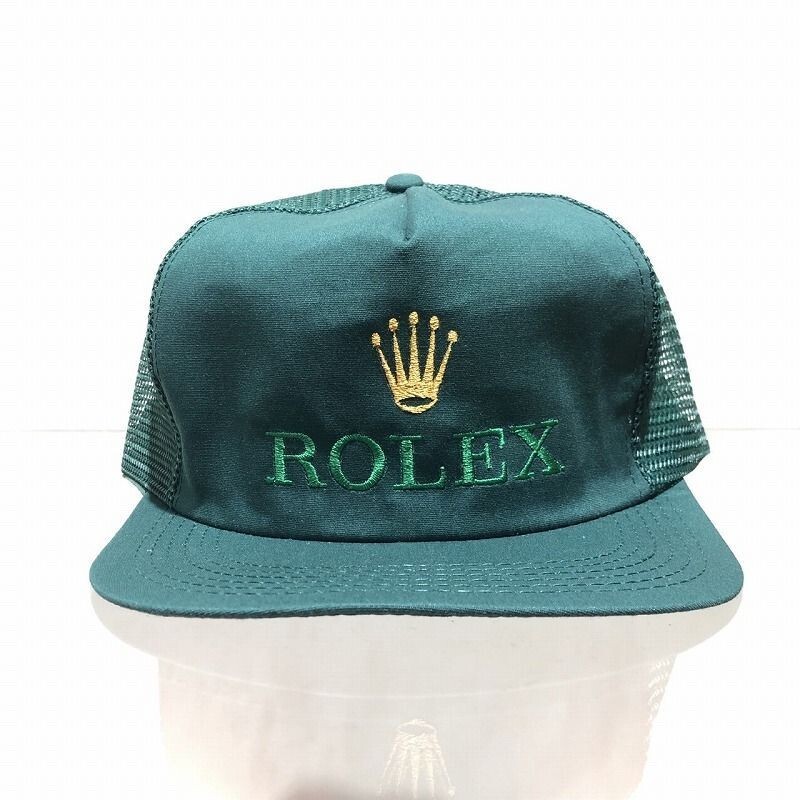 Rolex tracker Caps vintage cap 80s 90s mesh cap green