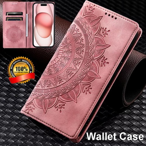 For Samsung A15 A54 A34 A73 A53 A52 A32 A12 Flip Leather Wallet Phone Case Cover - Afbeelding 1 van 23