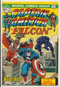 Details About Captain America 171 Marvel Comics 1974 Black Panther Falcon