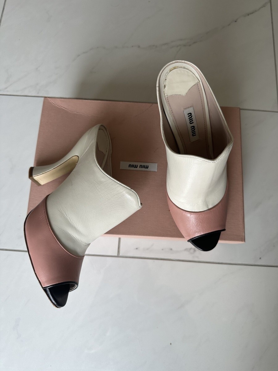 90-00's miu miu archive ミュール パンプス heel miu miu f/w 1999 mary jane bubble sole heels – hachi archive
