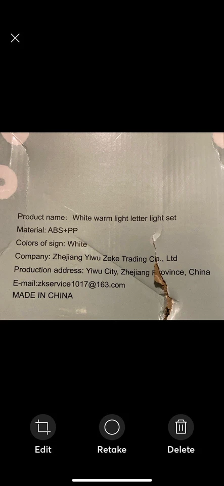 Juego de luces de letras “BABY” Foto 3 de 3