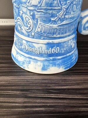 Disneyland 60th Diamond Anniversary Blue Stein Mug SB Castle