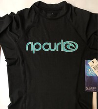 Rip Curl Surf Team L/S Rash Guard - Womens Small - Black - NWT