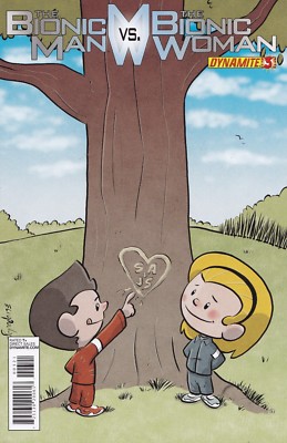 BIONIC MAN vs BIONIC WOMAN #3 ''Cute'' VARIANT Cover 