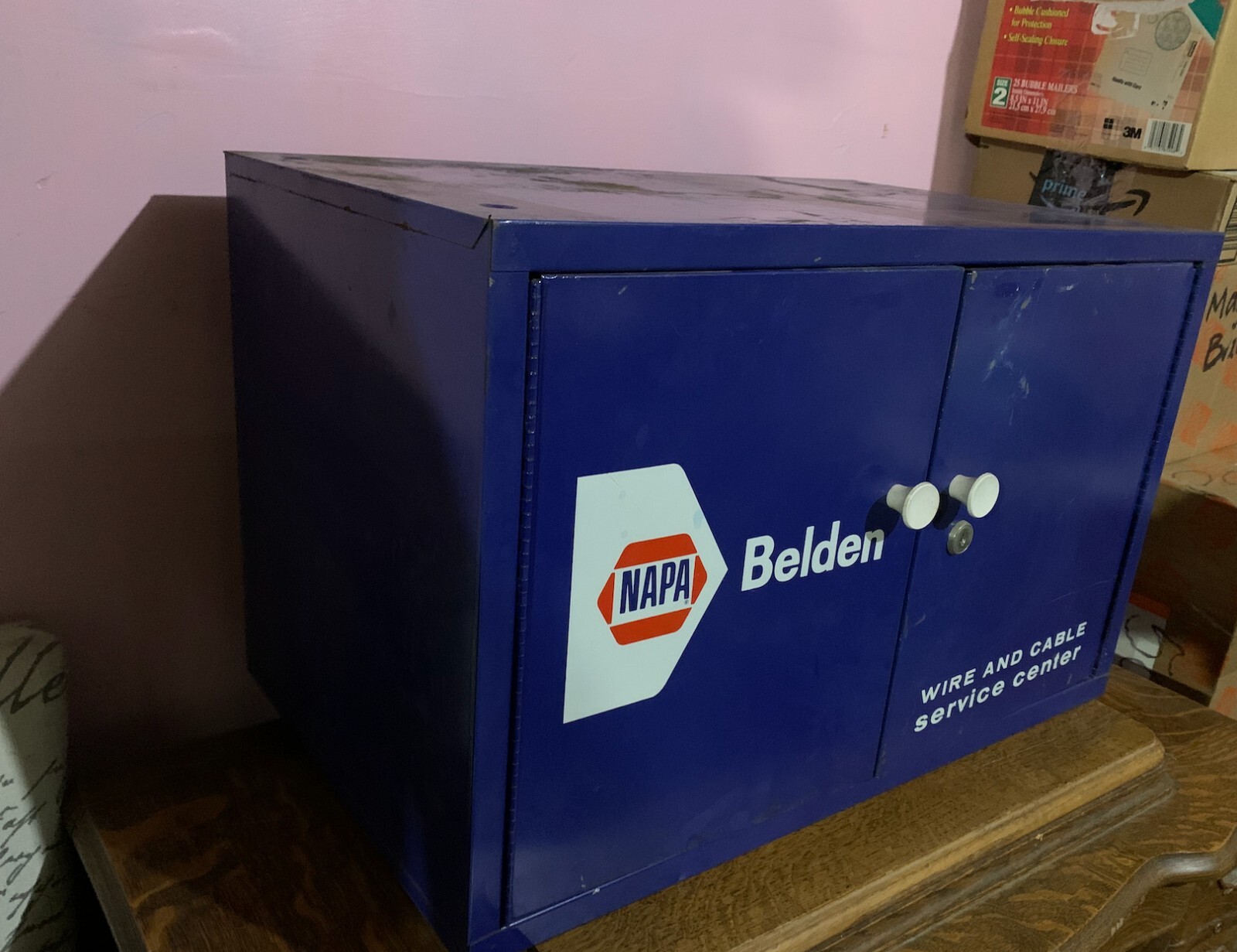 Vintage NAPA Belden Automotive Repair Service Station Auto Parts Metal