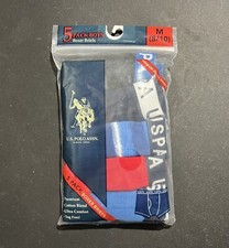 5-Pack US POLO ASSN. Boys M 8/10 Premium Boxer Briefs Cotton Blend Underwear